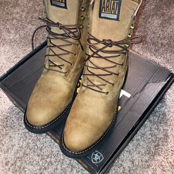 MEN'S ARIAT Cascade 8" Work Boots 13 EE WIDE New In Box - Picture 6 of 6